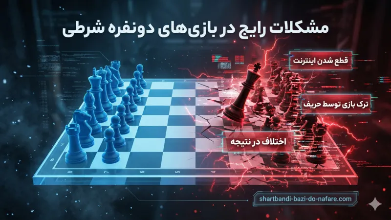 مشکلات رایج در بازی‌ های دو نفره شرطی